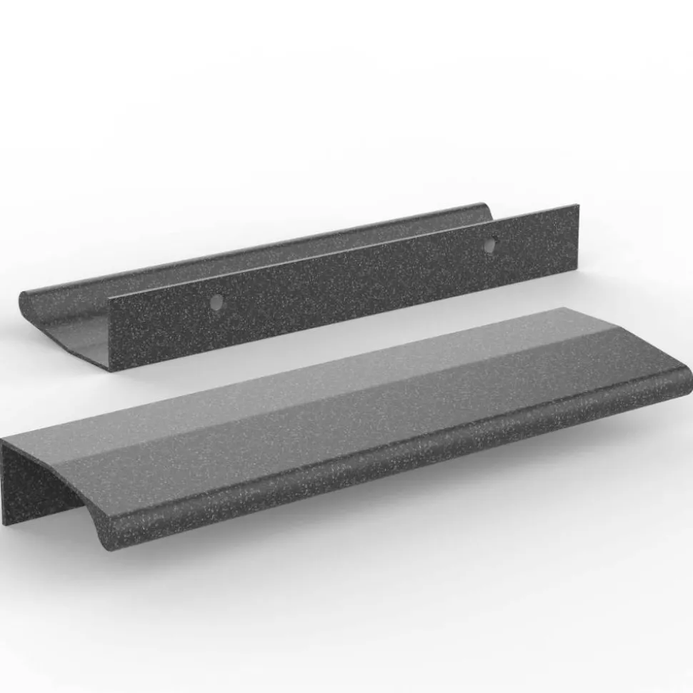 Glasfront-Schlafzimmerschrank in Dunkelbraun - Hung