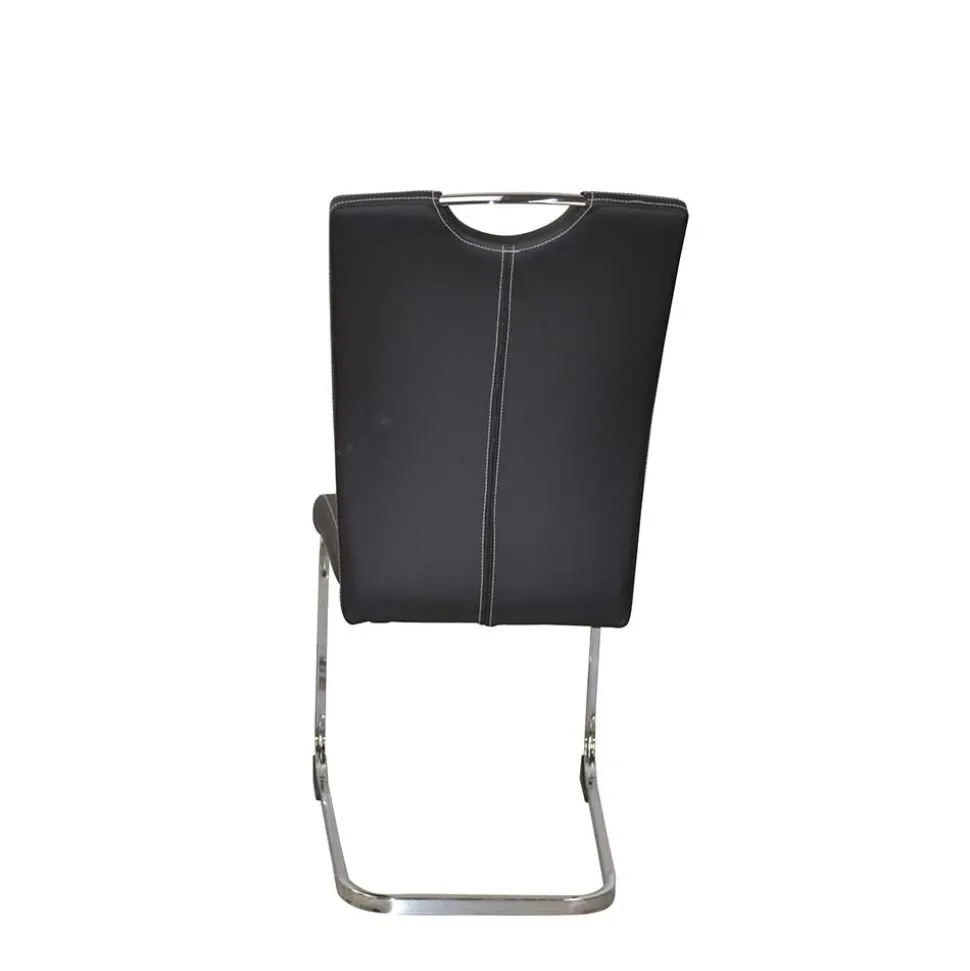 Glastisch & Freischwinger Stühle - Zaparony (fünfteilig)