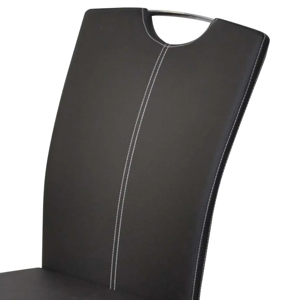 Glastisch & Freischwinger Stühle - Zaparony (fünfteilig)