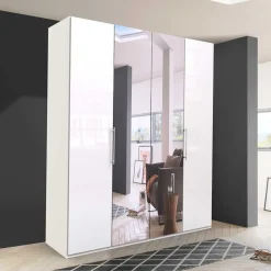 Gleittüren Schlafzimmerschrank mit Spiegel - Dolienca