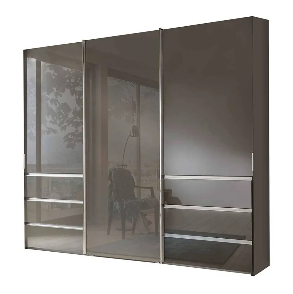 Gleittürenschrank in Braun Glasfront - Padrig