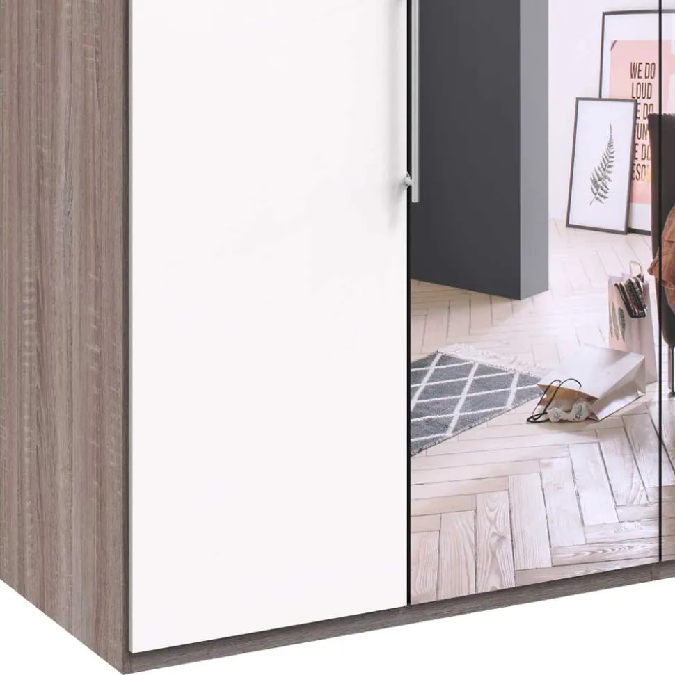 Gleittürenschrank mit Spiegel - Tivierto