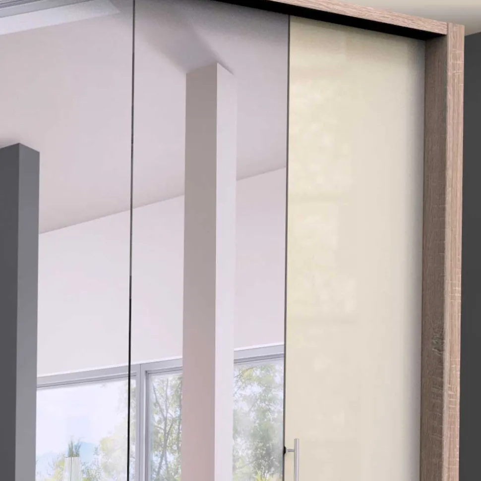 Gleittüren-Schrank mit zwei Spiegeln - Rativian