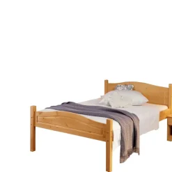 Günstiges Holzbett aus Massivholz Kiefer - Verwego