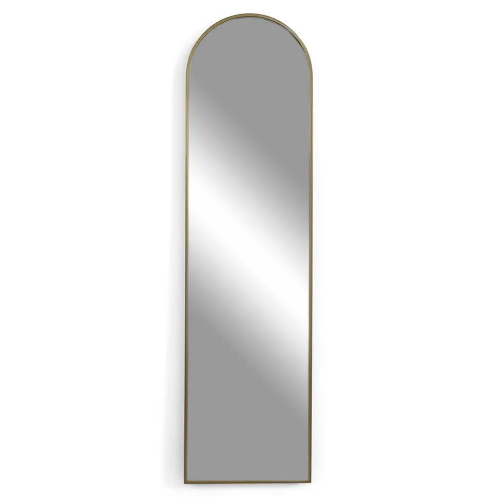 Goldener Designspiegel - oben bogenförmig - Zolencas