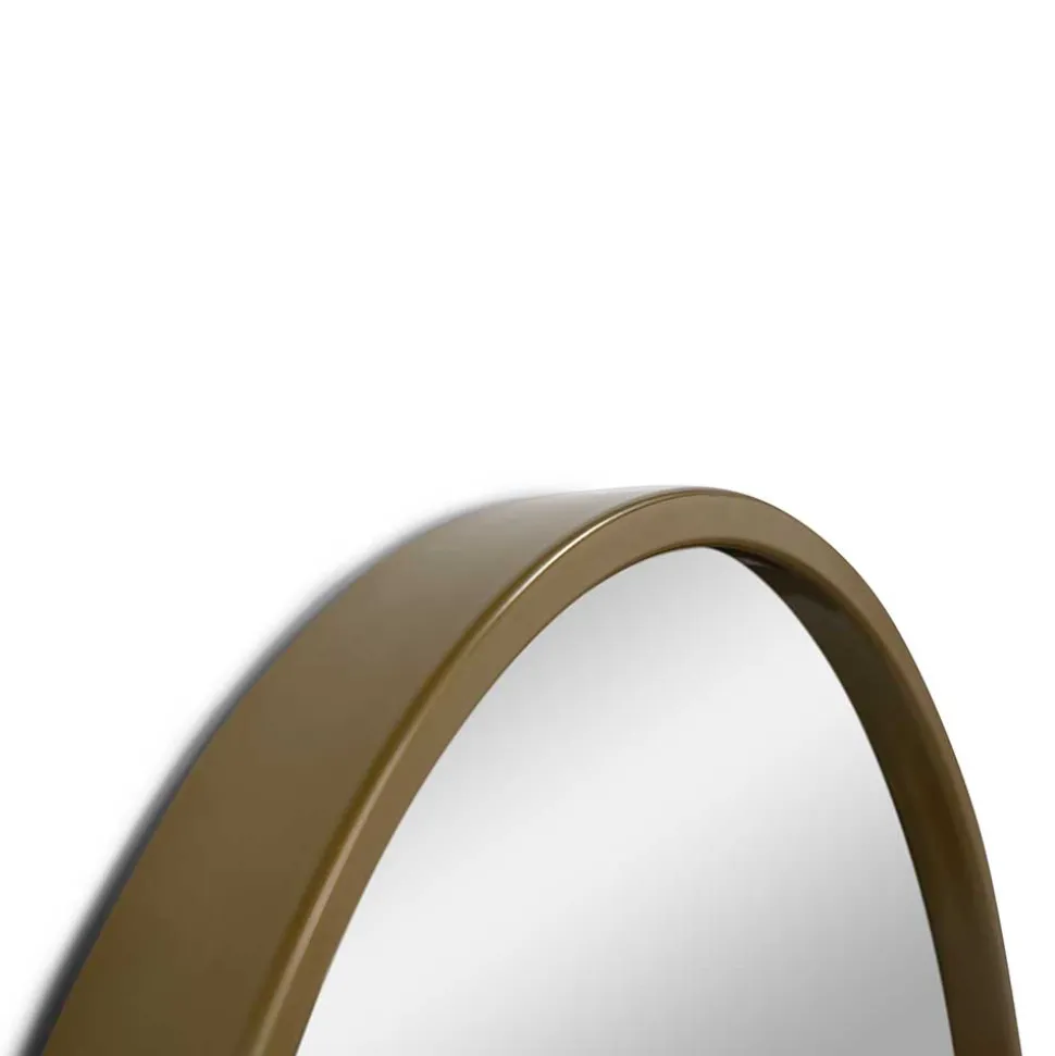 Goldener Designspiegel - oben bogenförmig - Zolencas