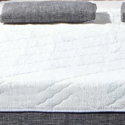 Graue Bettcouch mit Faltmechanik - Dalicia