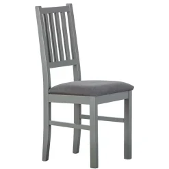 Graue Holzstühle mit Polstersitz - Nepplan (2er Set)