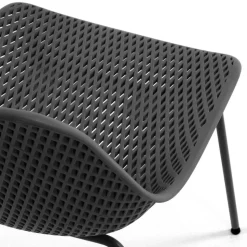 Graue Küchenstühle mit Schalensitz - Dresconio (4er Set)