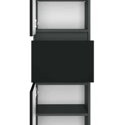 Grauer Bad Hochschrank zum Stellen oder Hängen - Noricas