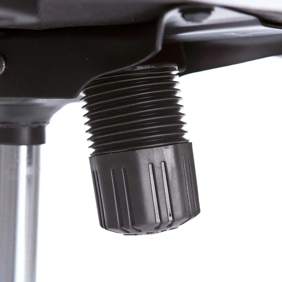 Grauer Chefsessel aus Mesh & Kunstleder - Echora