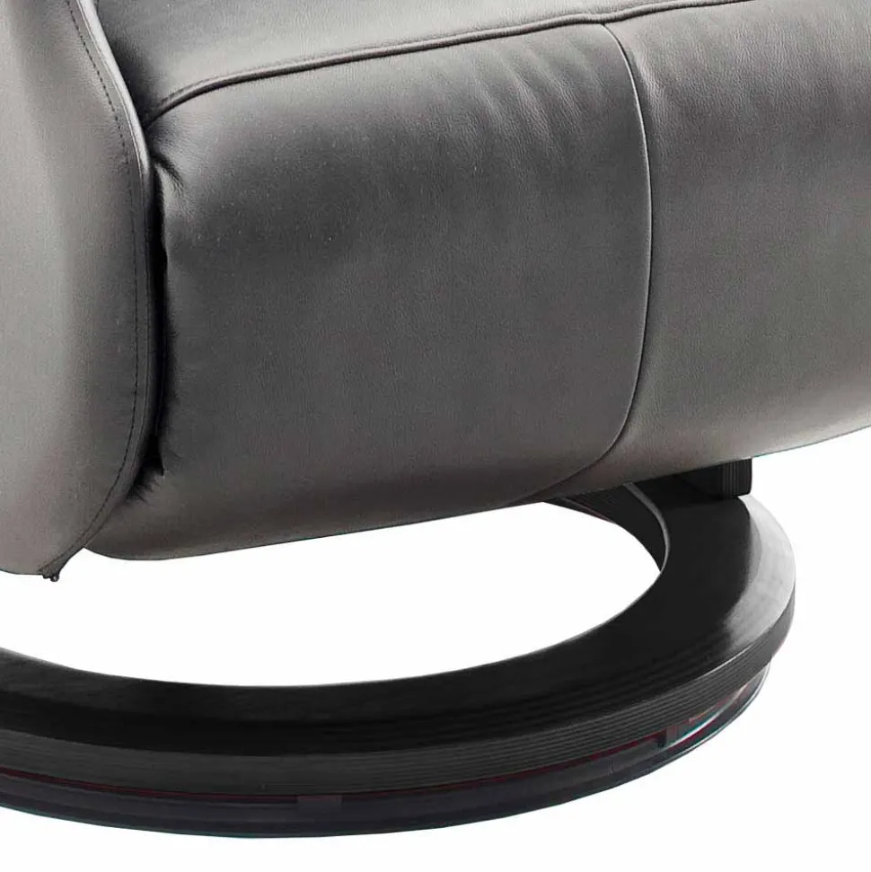 Grauer Fernsehessel Enjisaco mit ausklappbarer Schlaffunktion