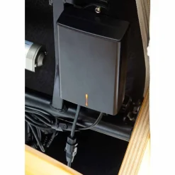 Grauer Fernsehessel Enjisaco mit ausklappbarer Schlaffunktion