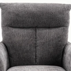 Grauer Tischsessel mit Federkern - Cregorian (2er Set)