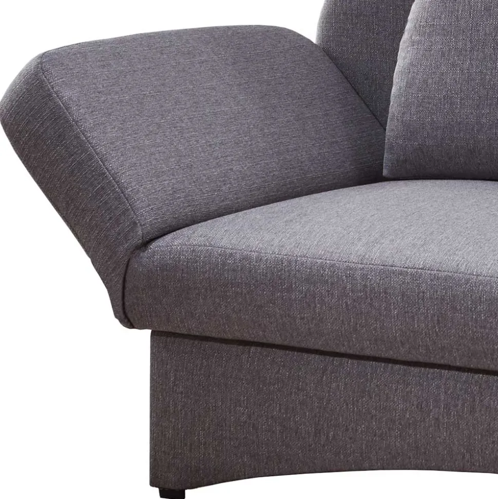 Graues Funktionssofa mit Armlehne links - Landhuis