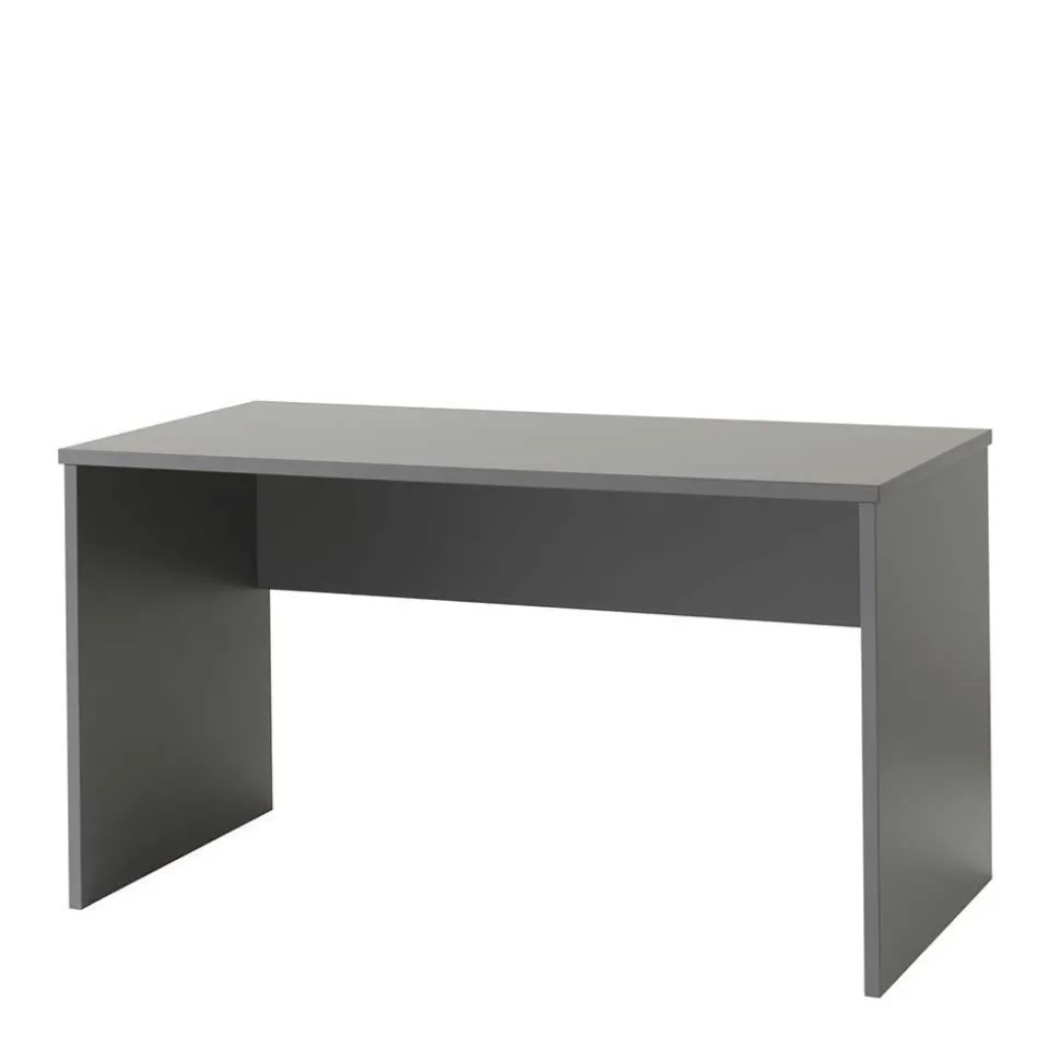 Graues Hochbett mit Schreibtisch - Mystik (dreiteilig)