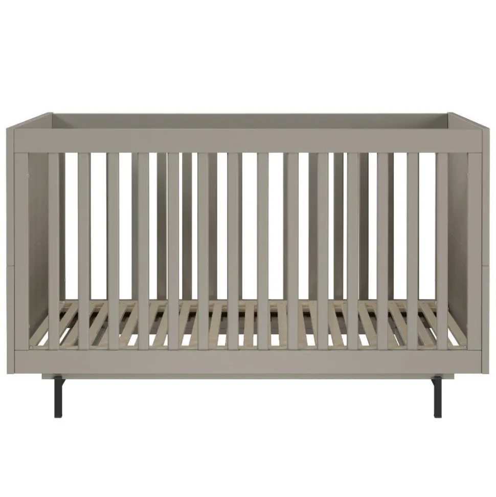 Graues Kinderbett mit Gitterseiten - Suzanas