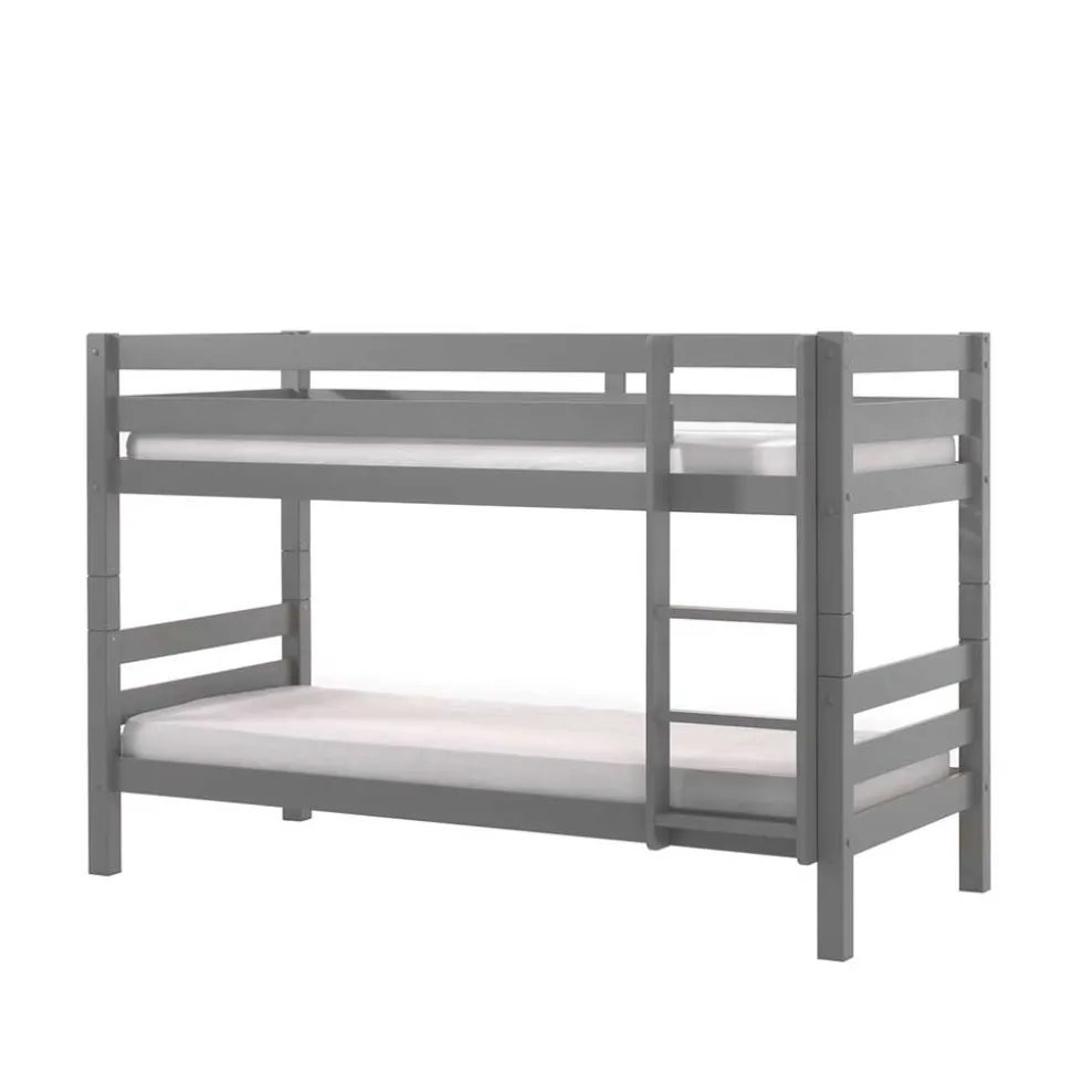 Graues Stockbett Etagenbett in drei Höhen - Vadromo