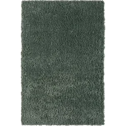 Grüner Läufer Teppich mit hohem Flor - Lura