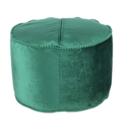 Grünes Meditationskissen mit Samtbezug - Lacredu