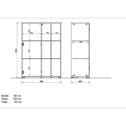 Große Büro Einrichtung komplett - Situatica (vierteilig)