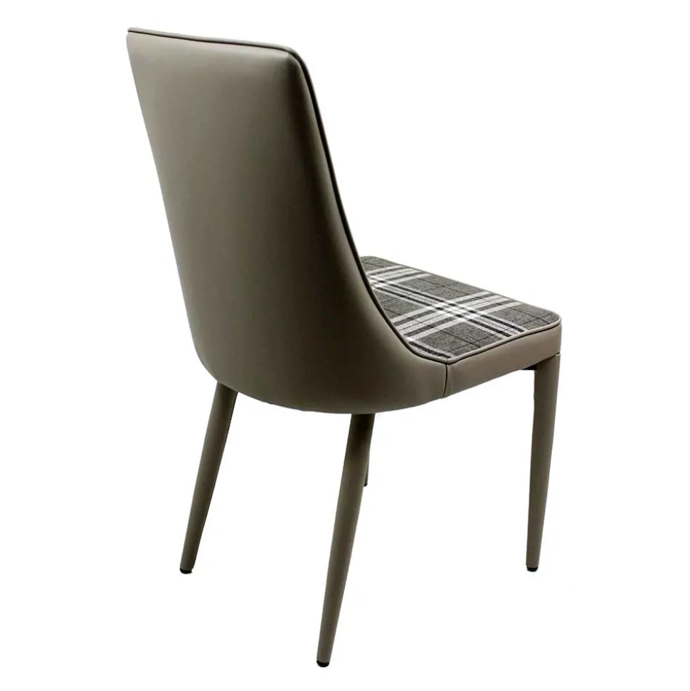 Große Essgruppe in Grau Weiß Mervellin mit Bank (sechsteilig)