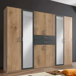 Großer Kleiderschrank 270 cm mit acht Türen - Ayla