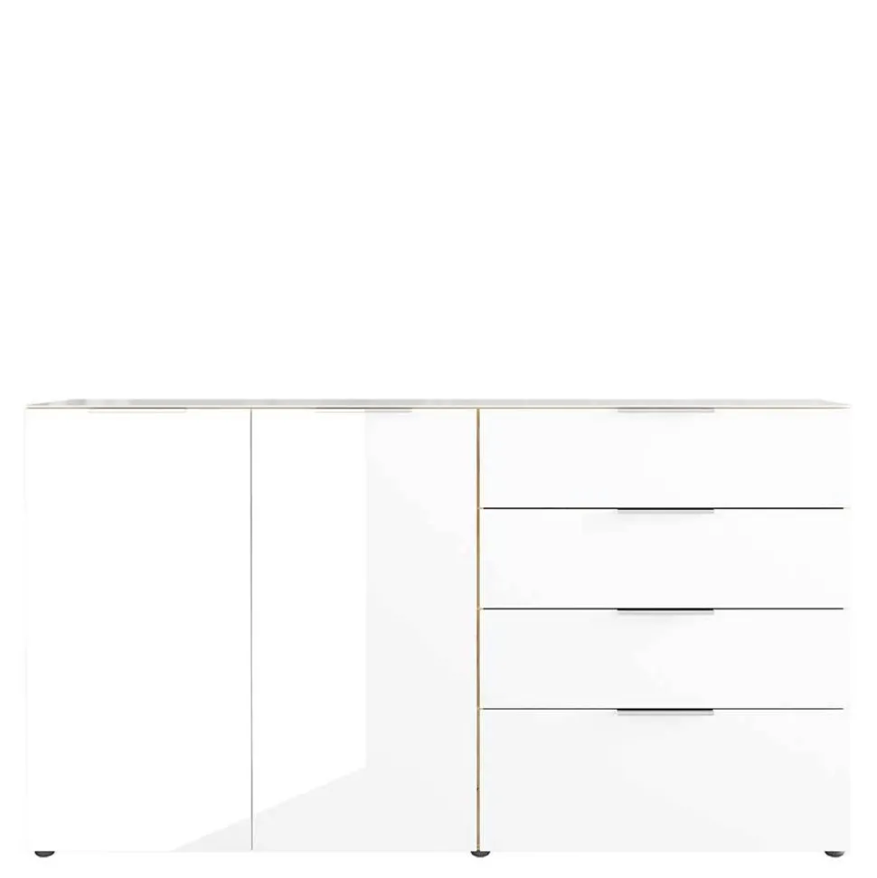 Großes Sideboard in Wildeiche & Weiß - Riodna