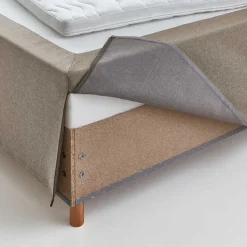 H3 Polsterbett in Creme & Natur - Suvanica