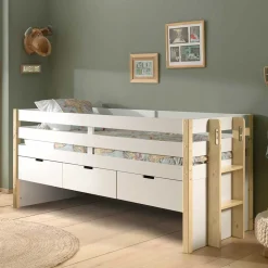 Halbhohes Kinderbett als Kojenbett - Sharky