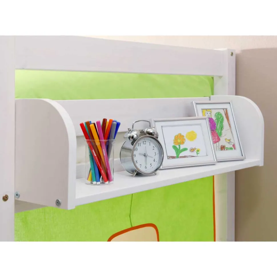 Halbhohes Kinderbett Safira im Prinzessin Design