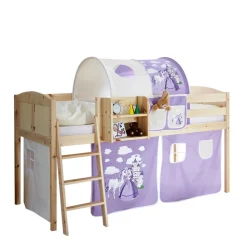 Halbhohes Prinzessinbett in Lila - Omarai