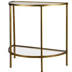 Halbrunder Konsolentisch mit Glasplatten - Gulcam