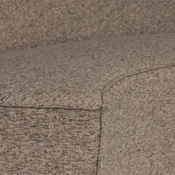 Halbrundes Esstisch-Sofa in Dunkelbraun - Sentiagamo