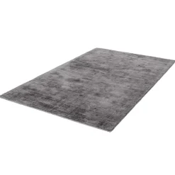 Handgewebter Kurzflor-Teppich in Grau und Anthrazit - Antiq