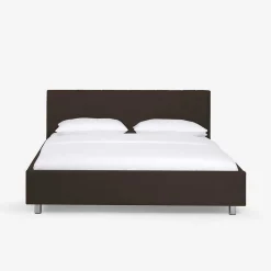 Hübsches Polsterbett Kara in Braun