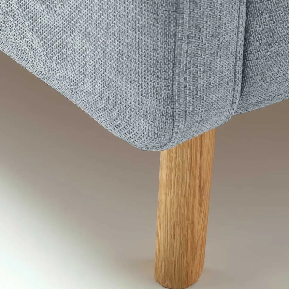 Hellblaues Polsterbett mit Bettkasten - Annelie