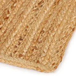 Hellbrauner Teppich aus Jute - Cranos