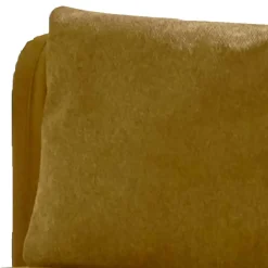 Hellbrauner Wohnzimmersessel aus Velours - Zynadon