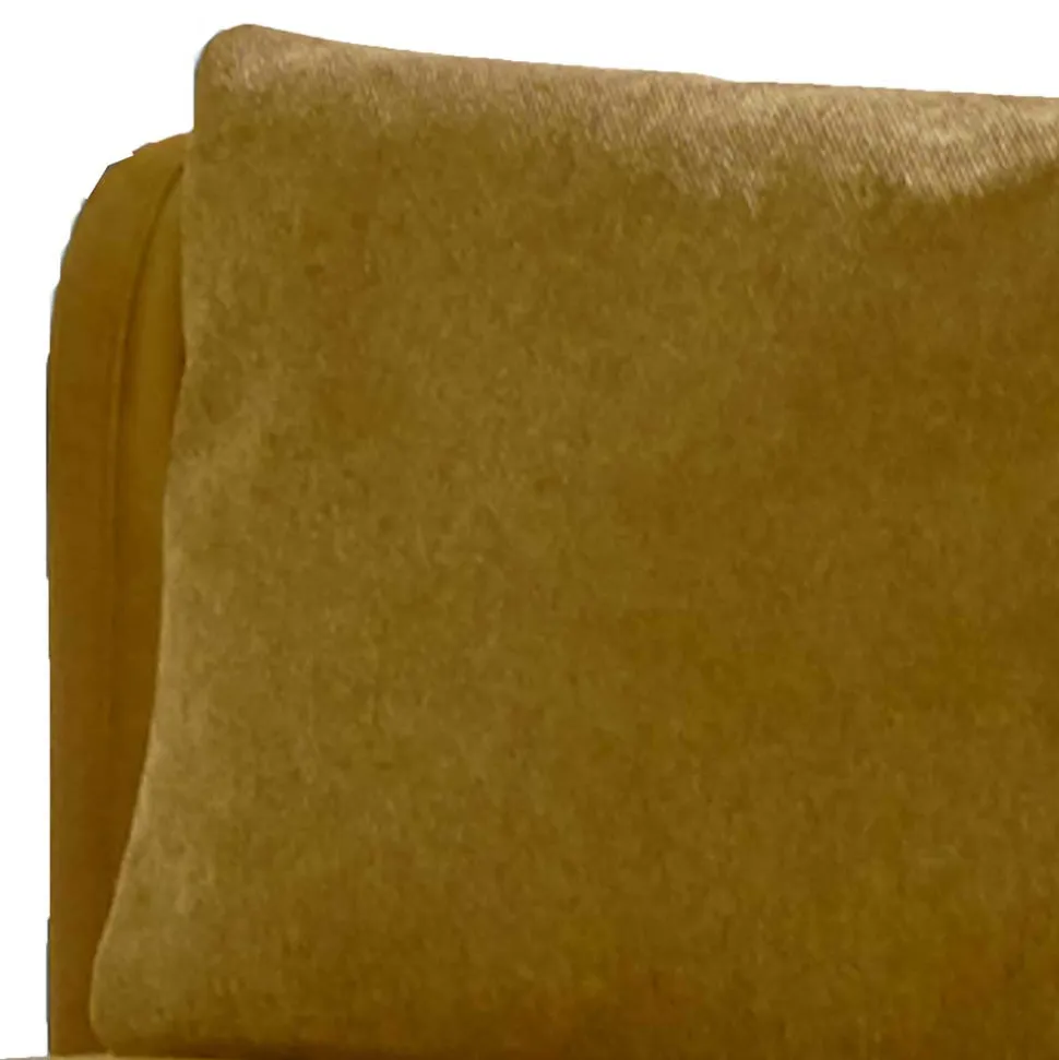 Hellbrauner Wohnzimmersessel aus Velours - Zynadon