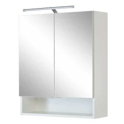 Helle Badmöbel als Set in Grau Front - Girios (vierteilig)