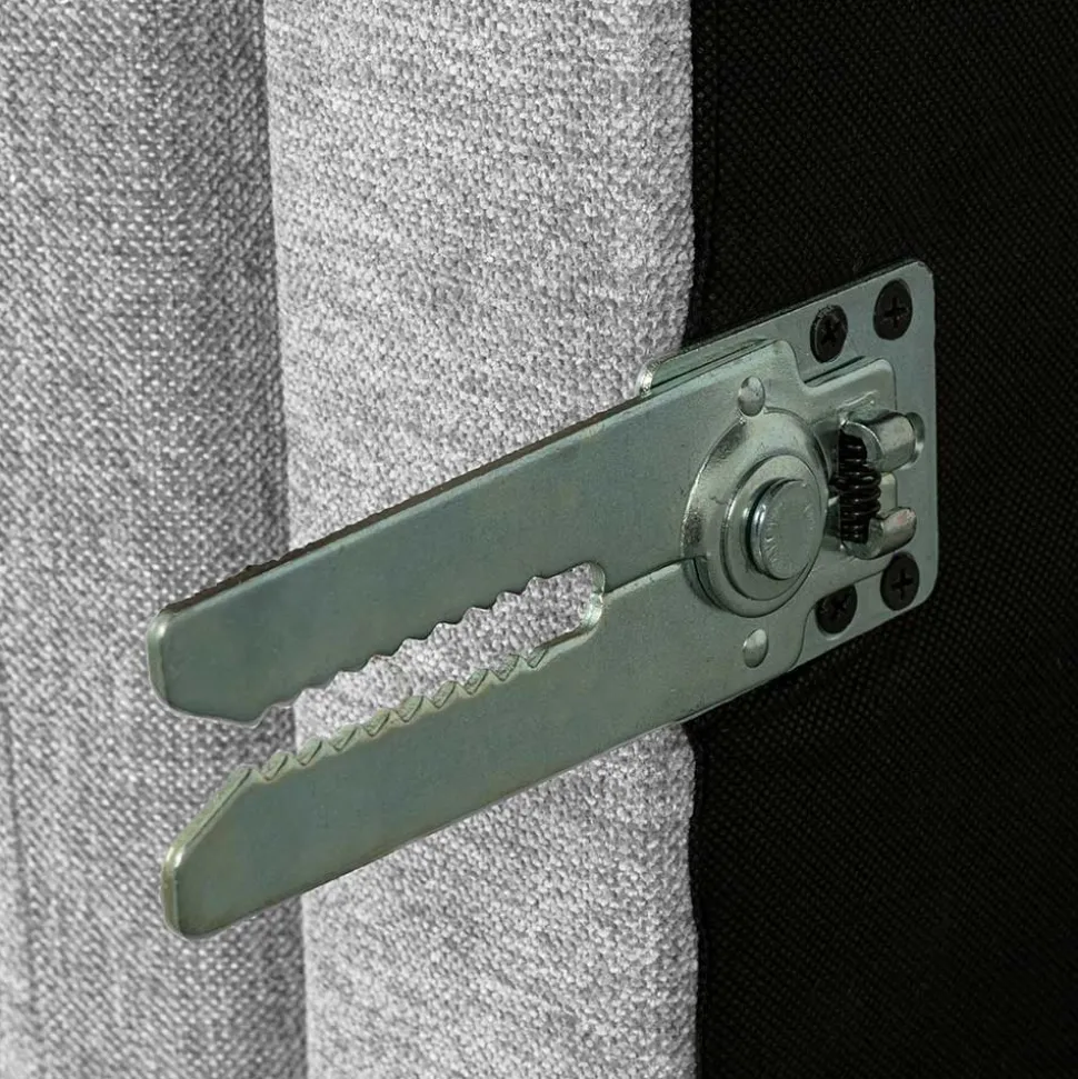 Hellgraue Wohnlandschaft aus Modulen - Horedion (fünfteilig)