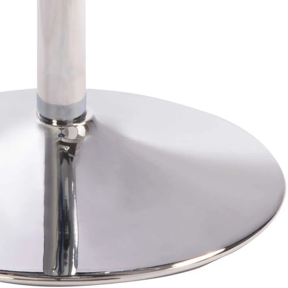 Hellgrauer Barhocker mit Metallbügel Lehne - Hambor