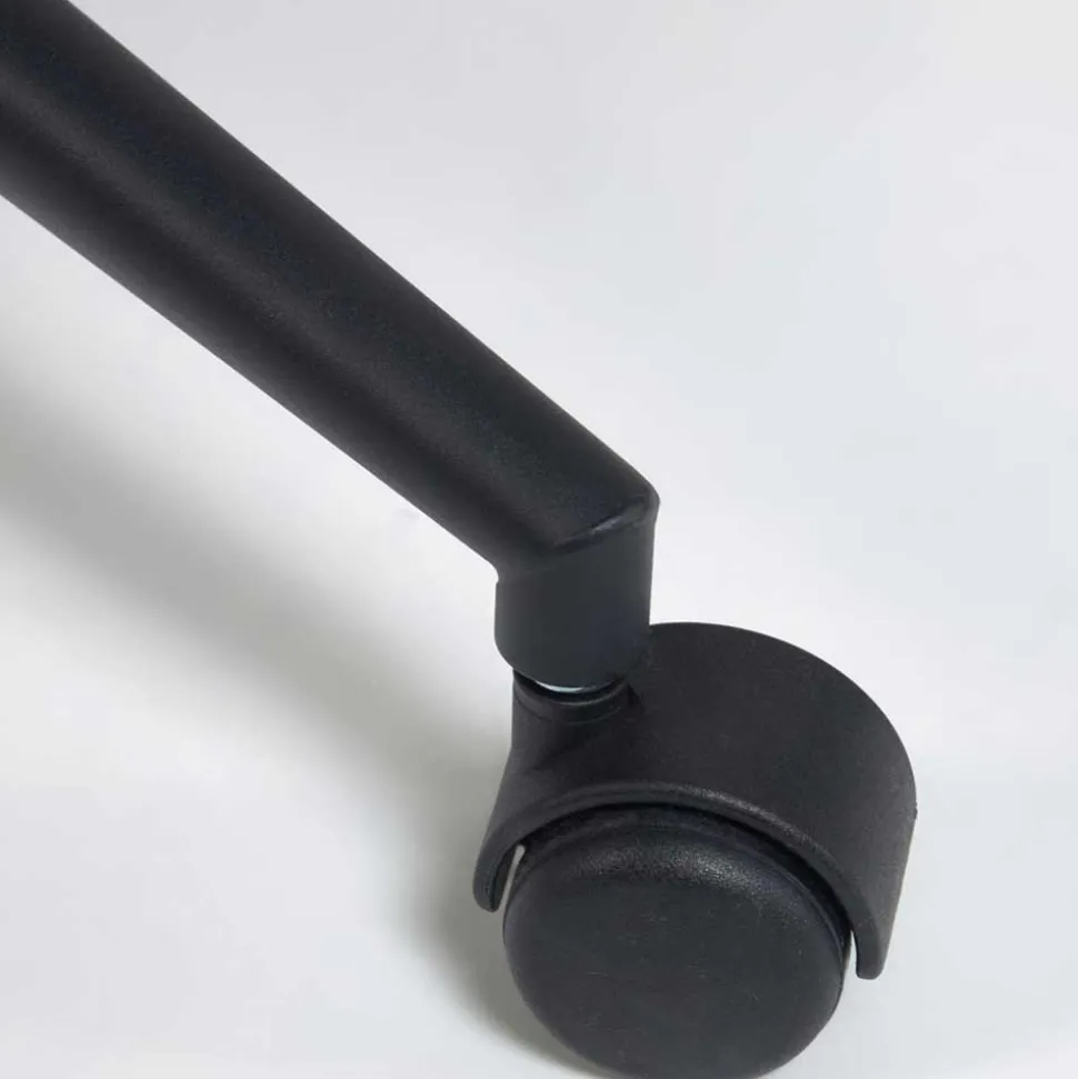 Hellgrauer Bürostuhl mit Armlehnen - Ubinro