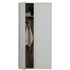 Hellgrauer Kleiderschrank in modernem Design - Bai