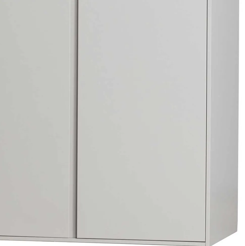 Hellgrauer Kleiderschrank in modernem Design - Bai