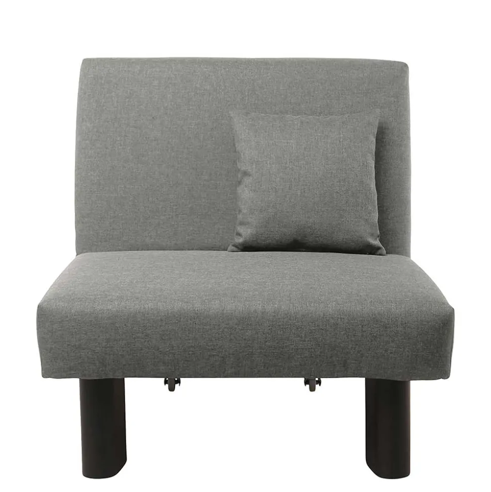 Hellgrauer Schlafsessel mit 85 cm Breite - Miracella