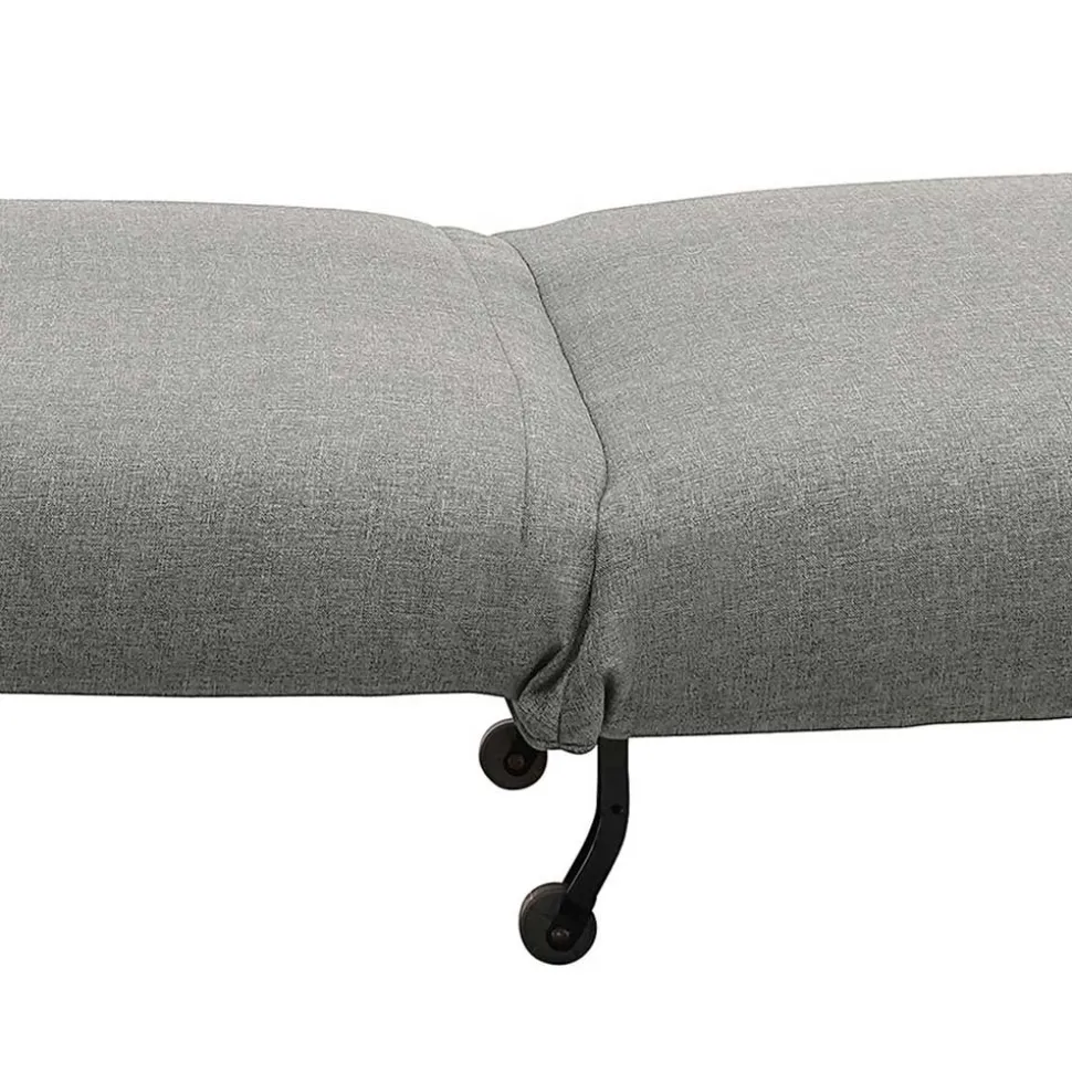 Hellgrauer Schlafsessel mit 85 cm Breite - Miracella