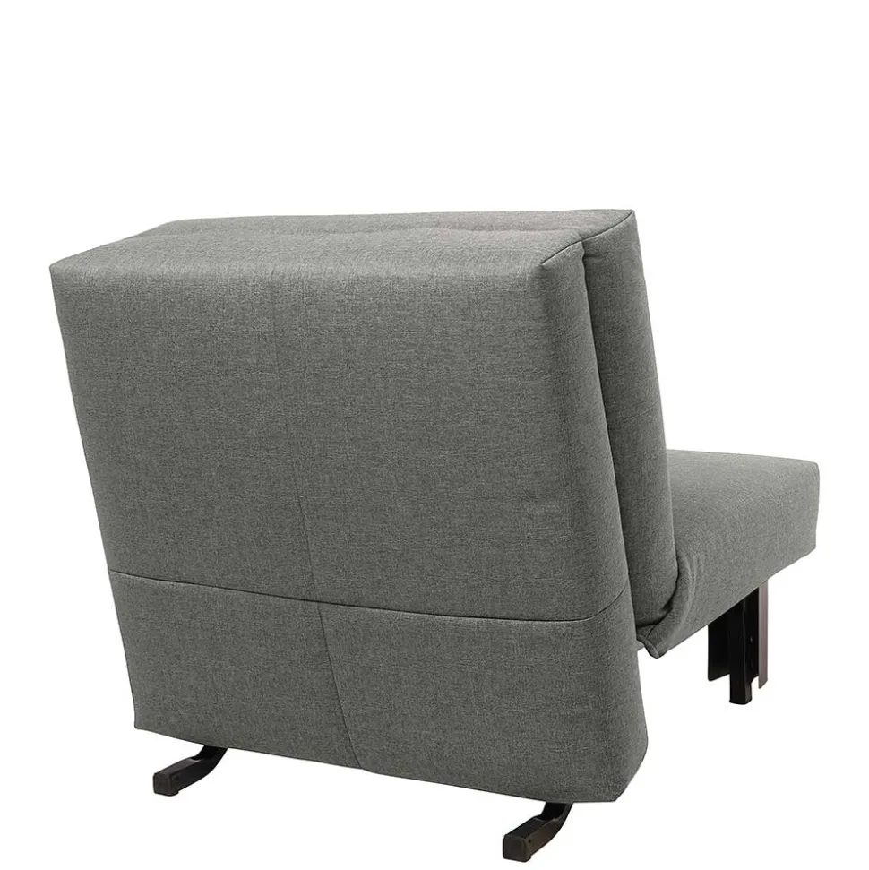 Hellgrauer Schlafsessel mit 85 cm Breite - Miracella