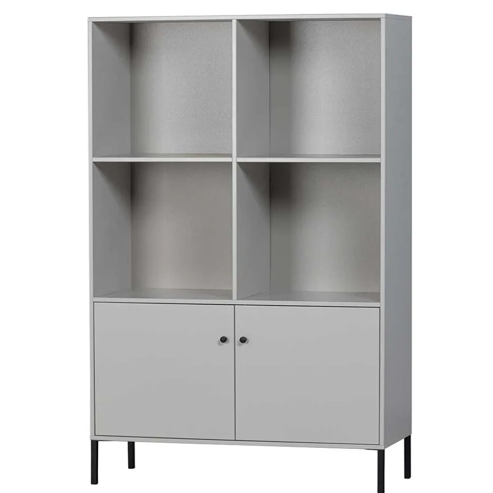 Hellgrauer Schrank mit vier Fächern - Rocca